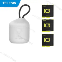 TELESIN Allin Box 1750mAh Battery Charger For GoPro Hero 10 9 Black Fast Charging 3 Slots Battery TF Card Storage Batteries Box