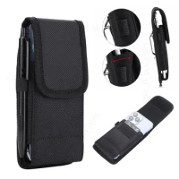 For vivo X100 Pro Plus Belt Flip Phone Cover Pouch For VIVO X90 Pro Plus X80 Lite X Note X70 Pro X60s Card Waist Wallet Case Bag