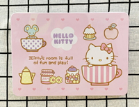 【震撼精品百貨】凱蒂貓 Hello Kitty 日本SANRIO三麗鷗 KITTY 鐵製收納盒-粉杯子#42261 震撼日式精品百貨