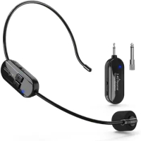 Professional Wireless Headset Microphone Transmitter Microfone For Voice Amplifier PA System Radio Guitar Teaching Fitness Yoga