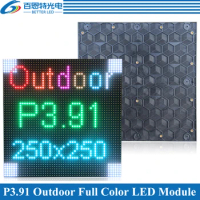 100pcs/lot 250*250mm 64*64 pixels 1/16 Scan 3in1 RGB P3.91 Outdoor Rental Full color LED Display module