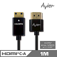 【Avier】HDMI A-mini傳輸線~1.4超薄極細版 (1M)