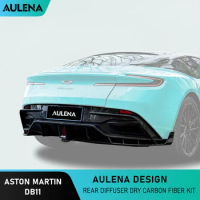 Aulena Dry Carbon Fiber Body Kit Rear Diffuser Rear Bumper Lip High Performance Full Dry Carbon For Aston Martin DB11 Aero Kit
