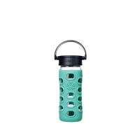 【lifefactory】藍綠色 玻璃水瓶平口350ml(CLAN-350-MNB)