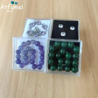 10Pcs Clear Bracelet Jewelry Storage Box Earring Pendant Gift Packaging Organizer Diamond Trollbeads Pearl Display Holder Box