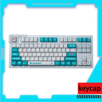 Anime Hatsune Miku Keycaps 130key Cherry Porfile Keycap Pbt Thermal Sublimation Blue Caps For 61 64 68 75 87 Mechanical Keyboard