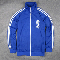 日本隊足球隊刺繡版足球小將南葛10號大空翼深藍復古衛衣外套