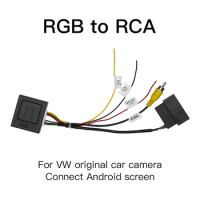 Ainavi RGB Box To RCA Cable Android Car Radio For Vw Passat B7 Tiguan Golf 6 Cc Original Car Camera Android Screen