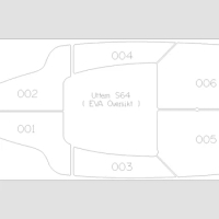 Uttern S64 Boat Decking Flooring Sheet Customied EVA Foam Self Adhesive