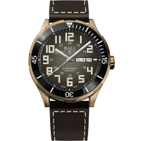 BALL 波爾錶 Roadmaster StarLight 青銅錶(DM3070B-LC-BR)-42mm-棕面皮革【刷卡回饋 分期0利率】【跨店APP下單最高20%點數回饋】