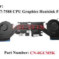New Original For Dell G7-7588 CPU Graphics Heatsink Fan Assembly CN-0GCM5K 0GCM5K GCM5K 100% Tested Fast Ship