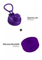 Aquaflask Boot It Up! Silicone Protection Boot For 32oz &amp; 40oz - Amethyst And Sports Lid Amethyst