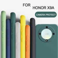 For Huawei Honor X9A Lovely Soft Silicone Liquid Case Shockproof cover For Honor X8A/Honor X7A Cellphone Fundas for Honor X9A