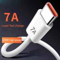 7A 100W Type C Super-Fast Charge Cable USB Fast Charing Data Cord for Huawei mate40Pro nova9