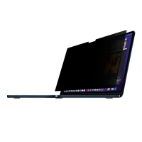 【YADI】水之鏡磁吸式螢幕防窺片 for MacBook Air 13.6 M2 2022 A2681(防窺 抗眩光 濾藍光 磁吸可拆式)