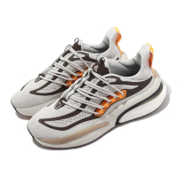 【adidas 愛迪達】慢跑鞋 AlphaBoost V1 男鞋 白 灰 橘 緩震 運動鞋 愛迪達(IE9670)