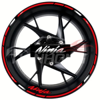 For 17 inch ninja 250 400 hub modified wheels rims reflective waterproof character decal stickers