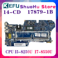 KEFU 17879-1B L18163-601 L22329-601 Mainboard For HP PAVILION X360 14-CD TPN-W131 Laptop Motherboard i3-8130U i5-8250U i7-8550U