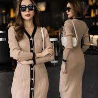 HCLL Dress Amara - LongDress Wanita - Dress Rajut Terbaru