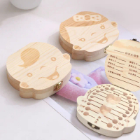 【E.dot】天然松木兒童乳牙保存盒(臍帶胎毛紀念盒)