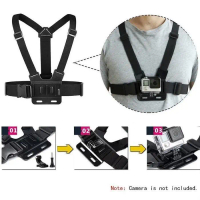 Harness Dada Kamera Aksi Adjustable Strap Mount untuk GoPro, Xiaomi Yi & Smartphone Aksesoris Outdoo
