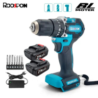 21V Cordless Electric Drill Brushless Electric Impact Drill 3 in 1 10mm Electric Cordless Screwdriver For Makita 18v Battery