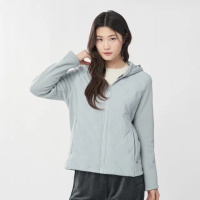 【ELLE ACTIVE】女款 機能保暖羽絨連帽外套-淺藍色(EA24A2W6702#31)
