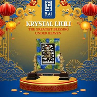 BAI GIFT Pajangan Rumah Krystal Tulisan Feng Shui Hiasan Rumah Feng Shui Krystal ukuran produk