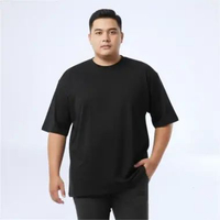 SUWALL Kaos Oversize Hitam Jumbo Cotton Combed Size L–8XL SWL025 Hitam 6XL