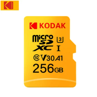 KODAK Micro SD 128GB 256GB Flash Memory Card 32GB 64GB U1 TF Card 4K Class 10 tarjeta Micro SD Card U3 UHS-I 16GB microsd