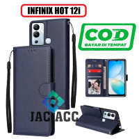 DOMPET HP PREMIUM UNTUK INFINIX HOT 12i LEATHER FLIP CASE PREMIUM UNTUK INFINIX HOT 12i