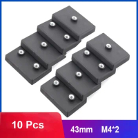 10 Pcs Square Super Powerful Neodymium Magnet 43mm Disc Rubber-Coated Magnet With M4*2 Thread Hole Strong Neodymium Magnet
