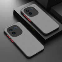 For Vivo iQOO 12 Pro Neo 9 Camera Protection Skin Feel Translucence Phone Case Shockproof Anti-Fall Soft Cover iQOO12 12Pro Neo9
