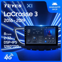 TEYES X1 For Buick LaCrosse 3 2016 - 2019 Car Radio Multimedia Video Player Navigation GPS Android 10 No 2din 2 din dvd