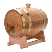 1.5L/3L Oak Barrel Beer Brewing keg Wine Barrel for Whiskey Rum Port Decorative Barrel Keg Hotel Restaurant Display Oak Barrel