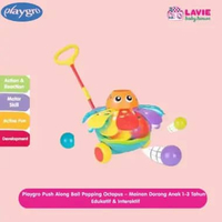 Playgro Push Along Ball Popping Octopus – Mainan Dorong Anak 1–3 Tahun Edukatif & Interaktif - Lavie