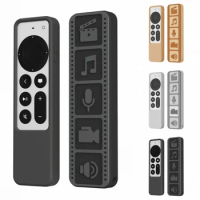 Silicone Remote Controller Case Protective Cover For Apple TV 4K 2021 Remote Control Shockproof Anti-Slip Protective Shell