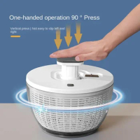 Press Vegetable Dehydrator Fruit Dryer Household Large Capacity Dehydrator Drain Salad Basket Kitchen Gadgets and Accessories