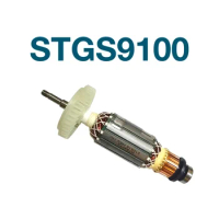 AC220-240V Rotor Armature for Stanley STGS9100 Angle Grinder Power Tools Rotor Armature Anchor Coil Replacement Accessories