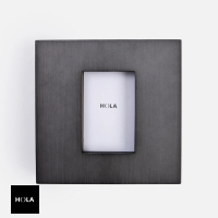 【HOLA】伊登簡約金屬牆面相框4x6吋 方框拉絲黑