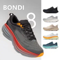 Original Bondi 8 Man Sports Shoes Classic Explosions Shock-absorbing Sports Running Shoes Light Comfortable Casual Shoes