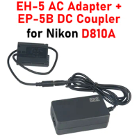 D810A AC Power Adapter Kit EH-5 LED Display AC Adapter + EP-5B DC Coupler for Nikon D810A AC Power A