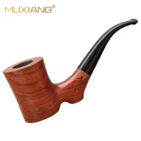 Handmade Rosewood Tobacco Pipe Bent Pipe Smoke Imported Achiote Tobacco Pipes With 10 Smoking Tools Portable Pipe