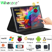 Wisecoco 9 Inch 2K Portable Monitor Macbook For PC Raspberry Pi Laptop PS4 Xbox Gaming Console Android TV Box Secondary Monitor