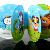 DHL 500pcs Baby water Bath Books Swimming Bathroom Toy Kids Early Learning Animal,Food Waterproof Books Educational Toys