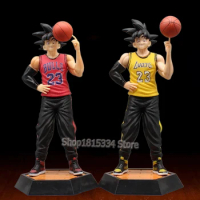 23cm Son Goku Dragon Ball Figure GK Goku Basketball Series Anime Model Pvc Action Figurine Statue Collection Model Children Toy