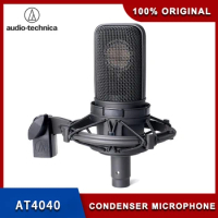 100% Original Audio Technica AT4040 Wired Cardioid Condenser Microphone Podcast Equipment Studio Mic Professional Microphone