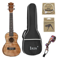 IRIN 23 Inch Concert Ukulele Kit Mahogany Wood Ukulele Engineered Wood Fingerboard Neck Hawaii 4 String Guitar