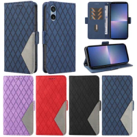 Magnetic Edge Clasp Wallet Case For Sony Xperia 1 V 5 IV Sony Xperia 10 V Stand Phone Cover With Cards Holders