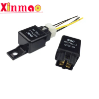 1pcs Car relay+ holder is used for car air conditioner, fog lamp+electric fan, fuel pump relay 12V 40A, 4 pins